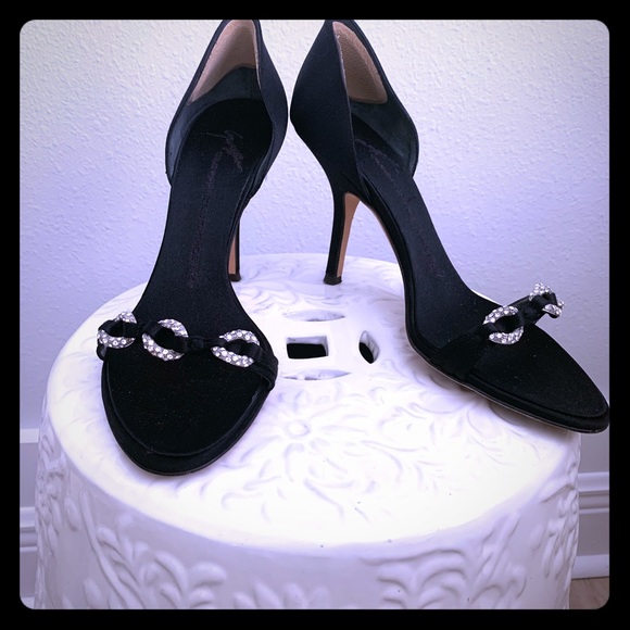 Giuseppe Zanotti satin crystal sandals